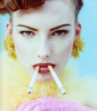 2 Sigarette (2 Cigarettes), Lambda Print on D-Bond, 24x24cm, 1994