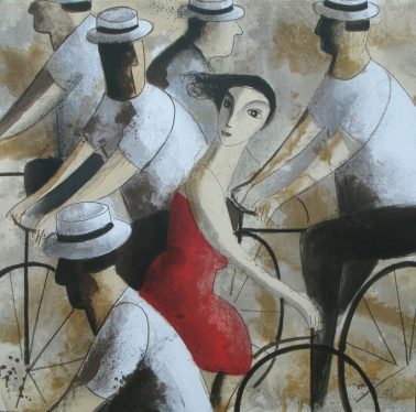 Bicicletas, by Didier Lourenco (Spain), 73x73cm