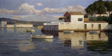 Casa sobre el mar, by Kiku Poch, 130x65cm