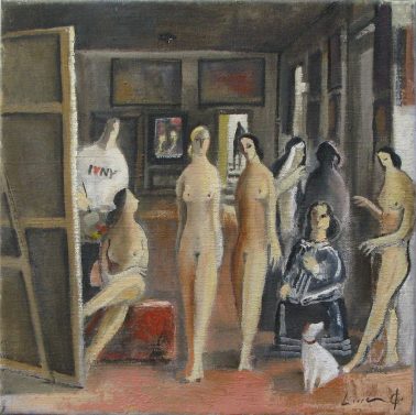 Divertimento Velazquez - Meninas, by Didier Lourenco (Spain), Oil on canvas, 30x30cm, HKD12000