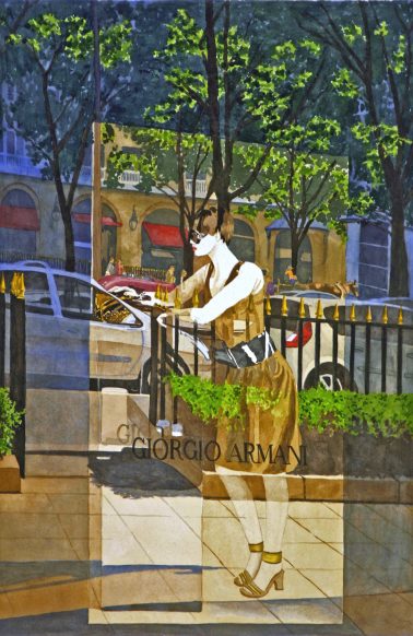 Horse and Buggy, by Richard Ewen (USA), Watercolor on paper, 60x80cm, HKD18500