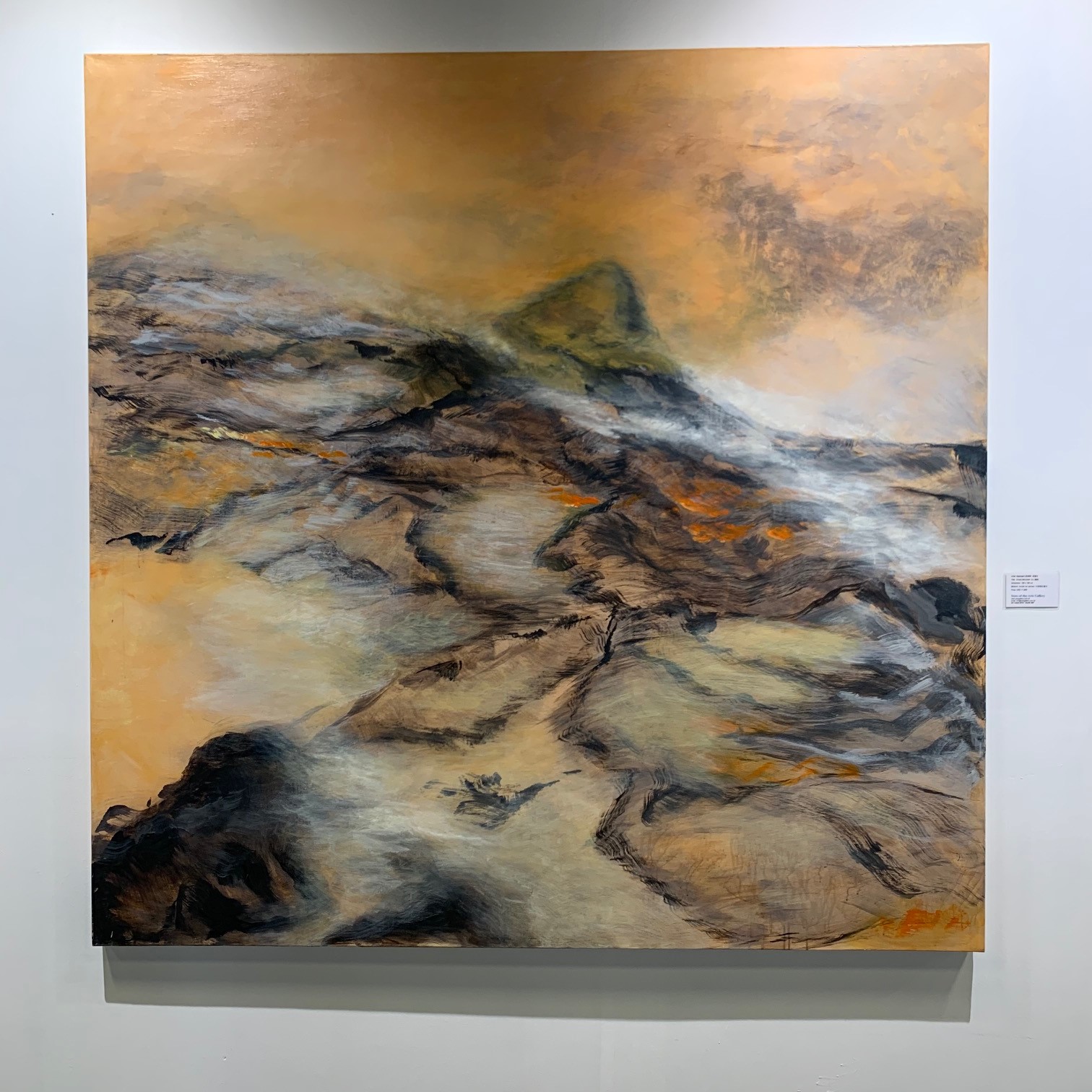 Mountain Muse, by Samues Leung, 2018, Mixed Media on Canvas, 180x180cm