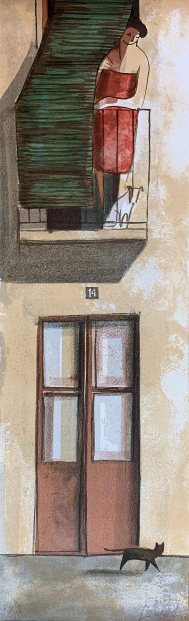 No 14, by Didier Lourenco (Spain), Limited edition of lithography, 29x96cm, HKD6000