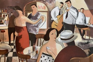 Shall we dance, by Didier Lourenco (Spain), Limited edition of lithography, 54x76cm, HKD6000