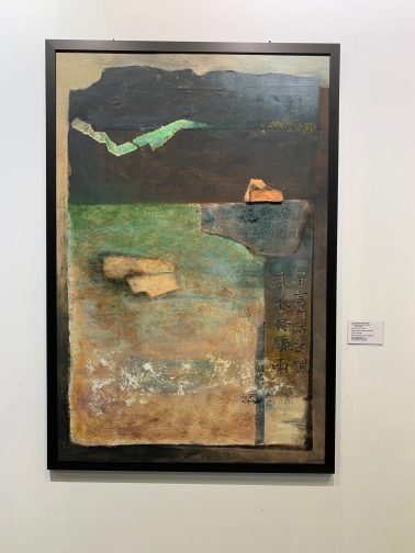 The Seasons Come and Go without Staying, by Samues Leung, Mixed Media on Wood Board, 80x120cm