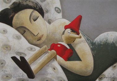 True love, by Didier Lourenco (Spain), Limited edition of lithography, 52x76cm, HKD9000