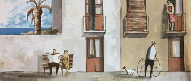 Visit her, by Didier Lourenco (Spain), Limited edition of lithography, 92x42cm, HKD6000