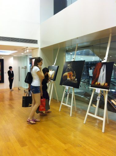 Photography by a Paintbrush exhibition at Gallery by the Harbour, 2013